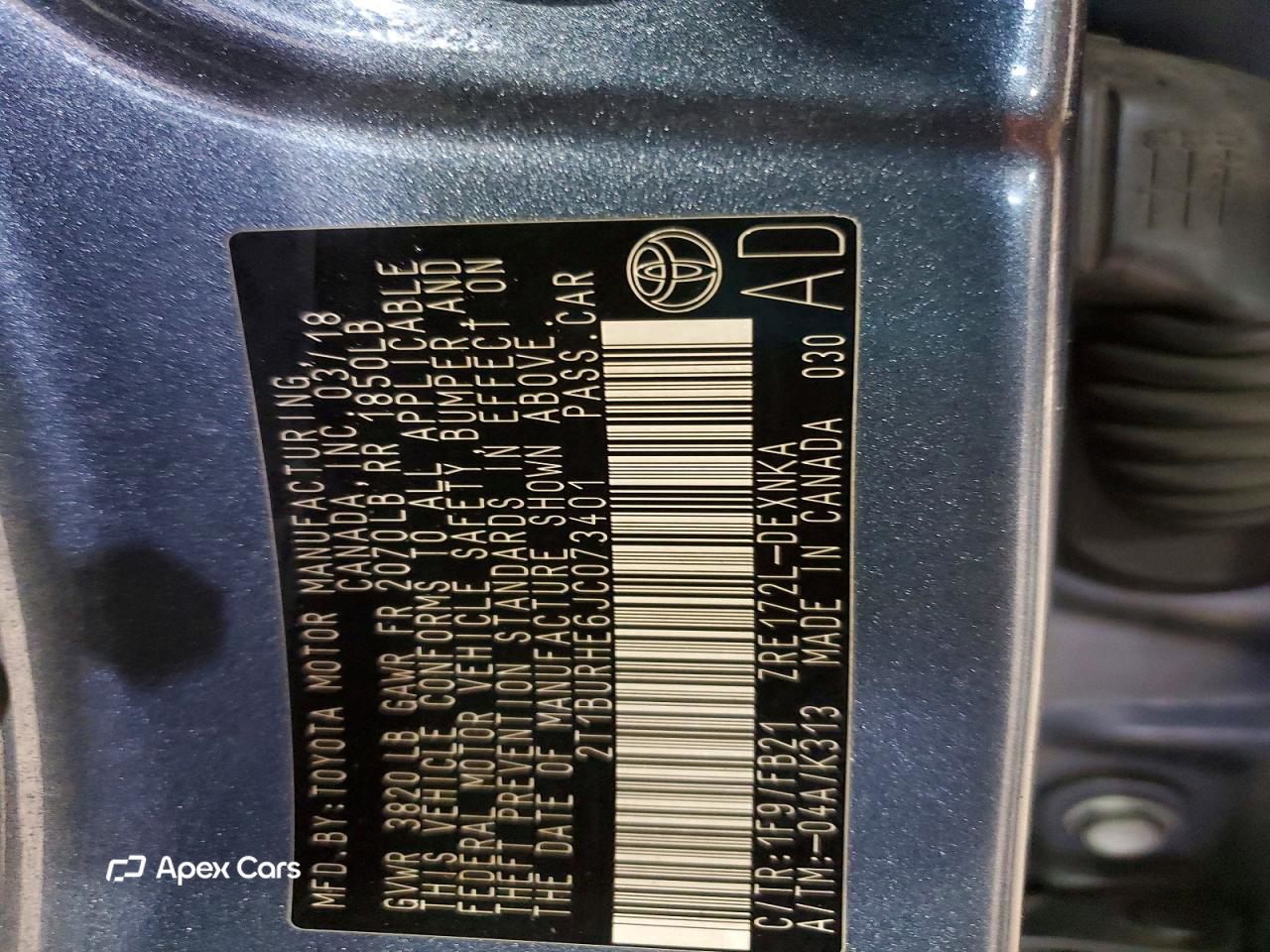 Toyota Corolla 2018