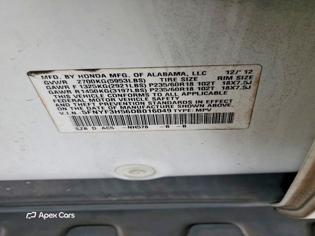 Honda Pilot 2013