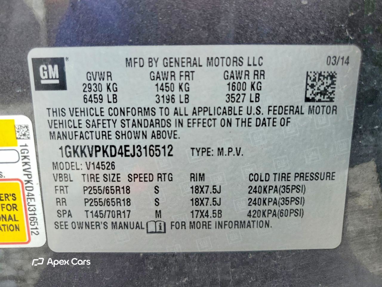 GMC Acadia 2014