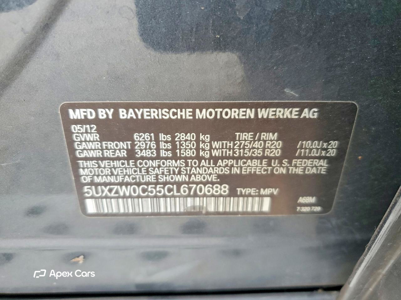 BMW X5 2012