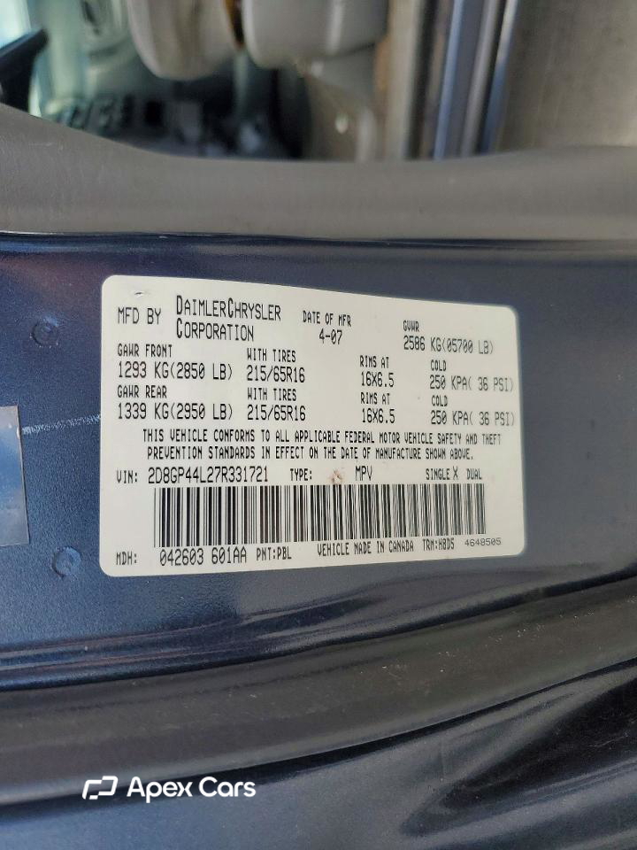 Dodge Caravan 2007