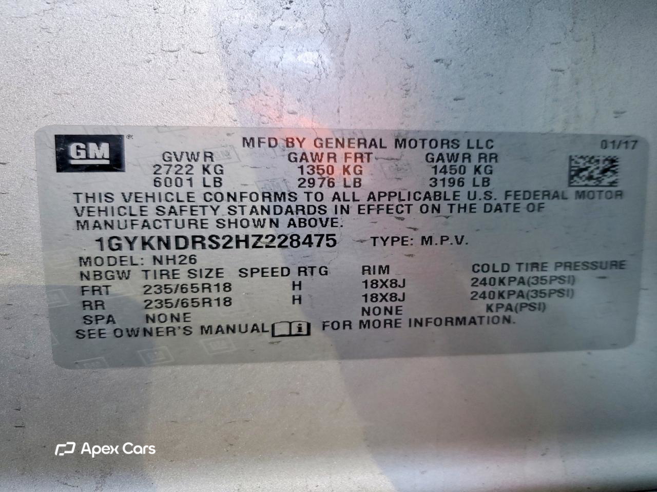 Cadillac XT5 2017