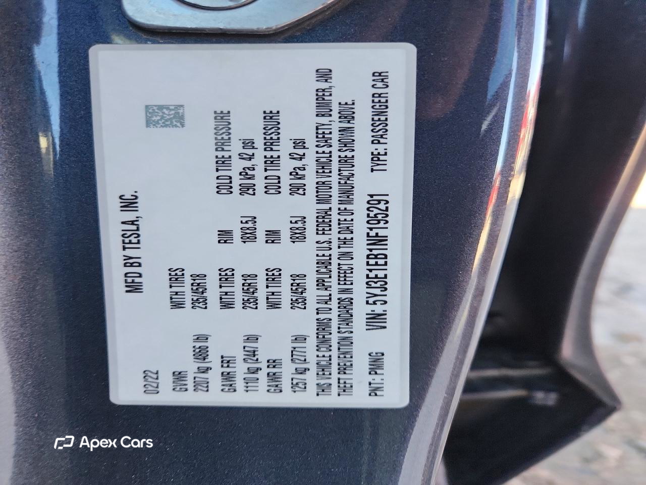 Tesla Model 3 2022