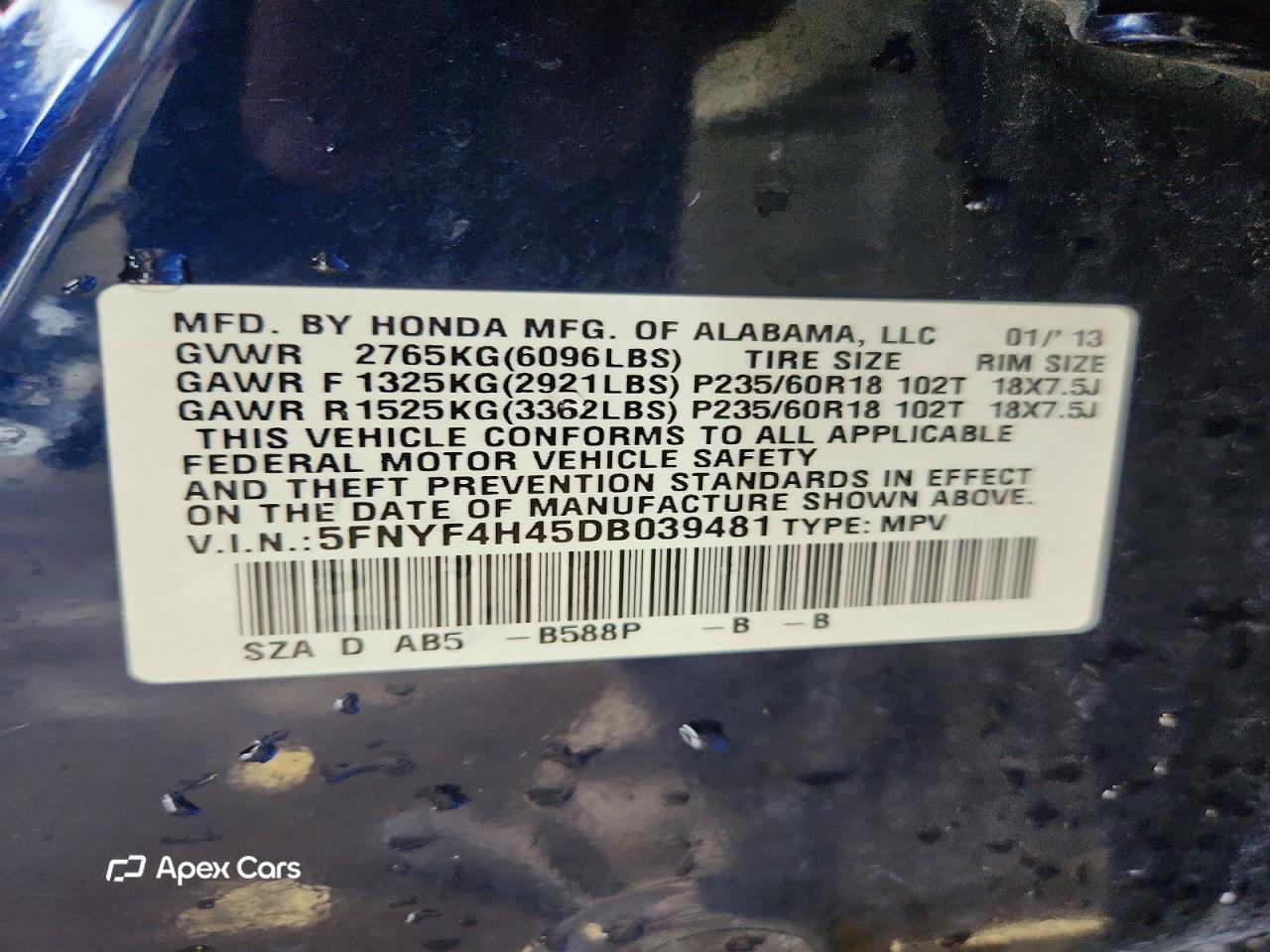 Honda Pilot 2013