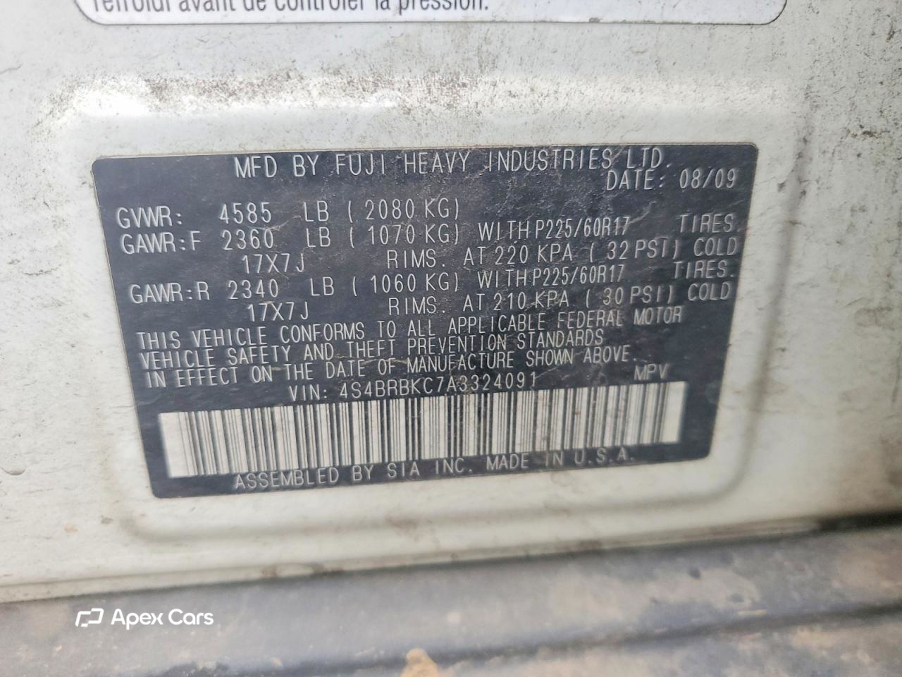 Subaru Outback 2010
