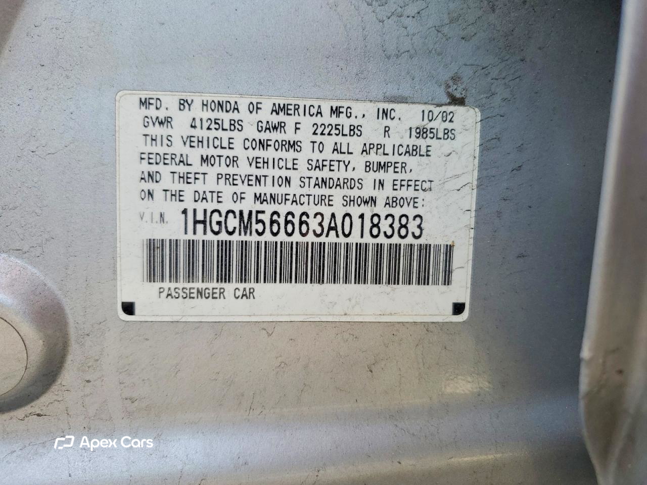 Honda Accord 2003
