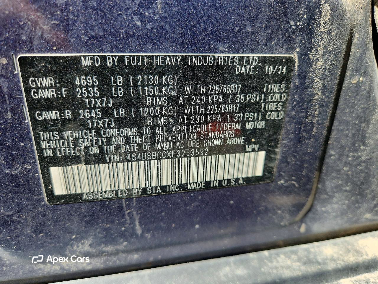 Subaru Outback 2015