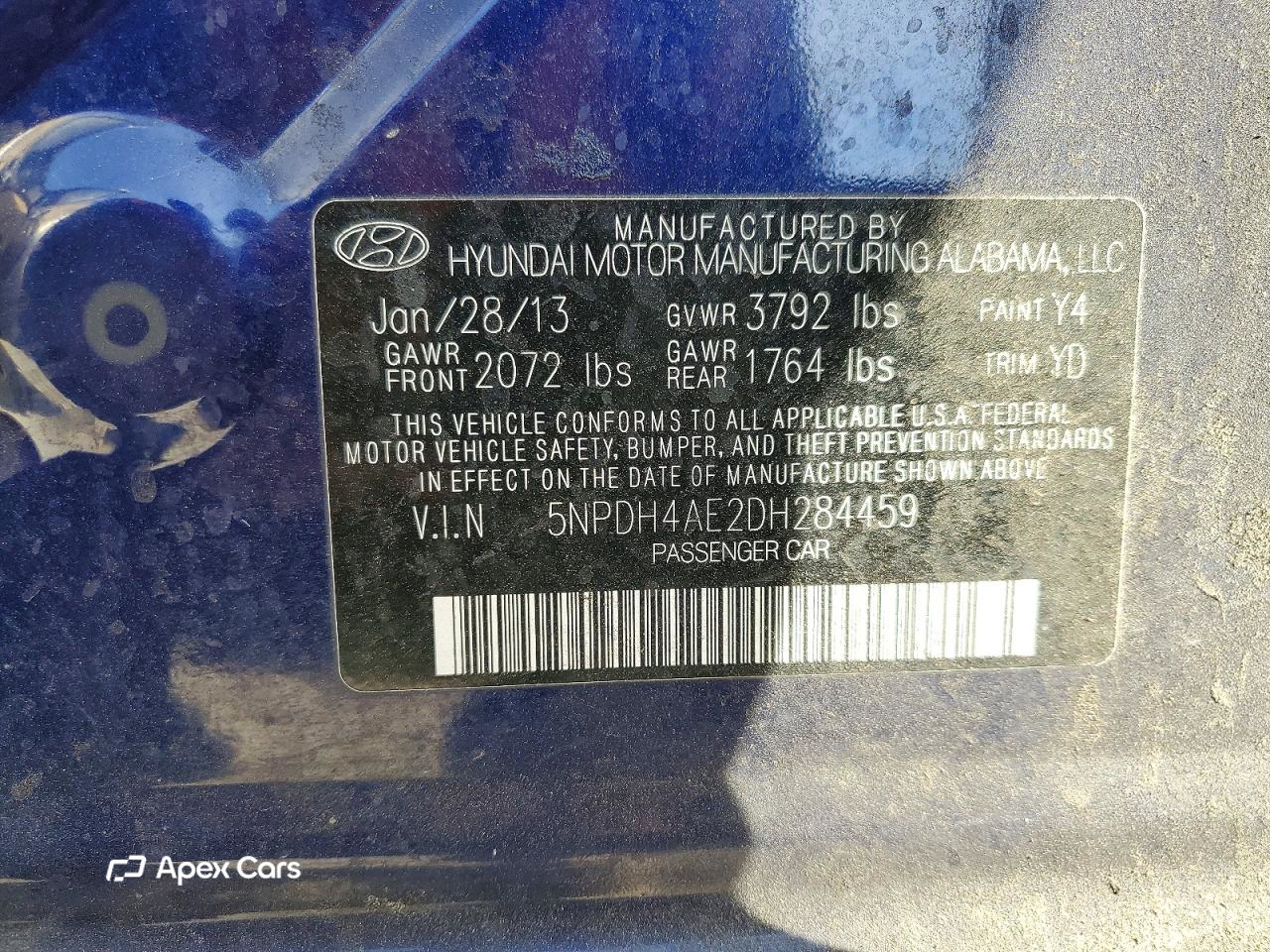 Hyundai Elantra 2013