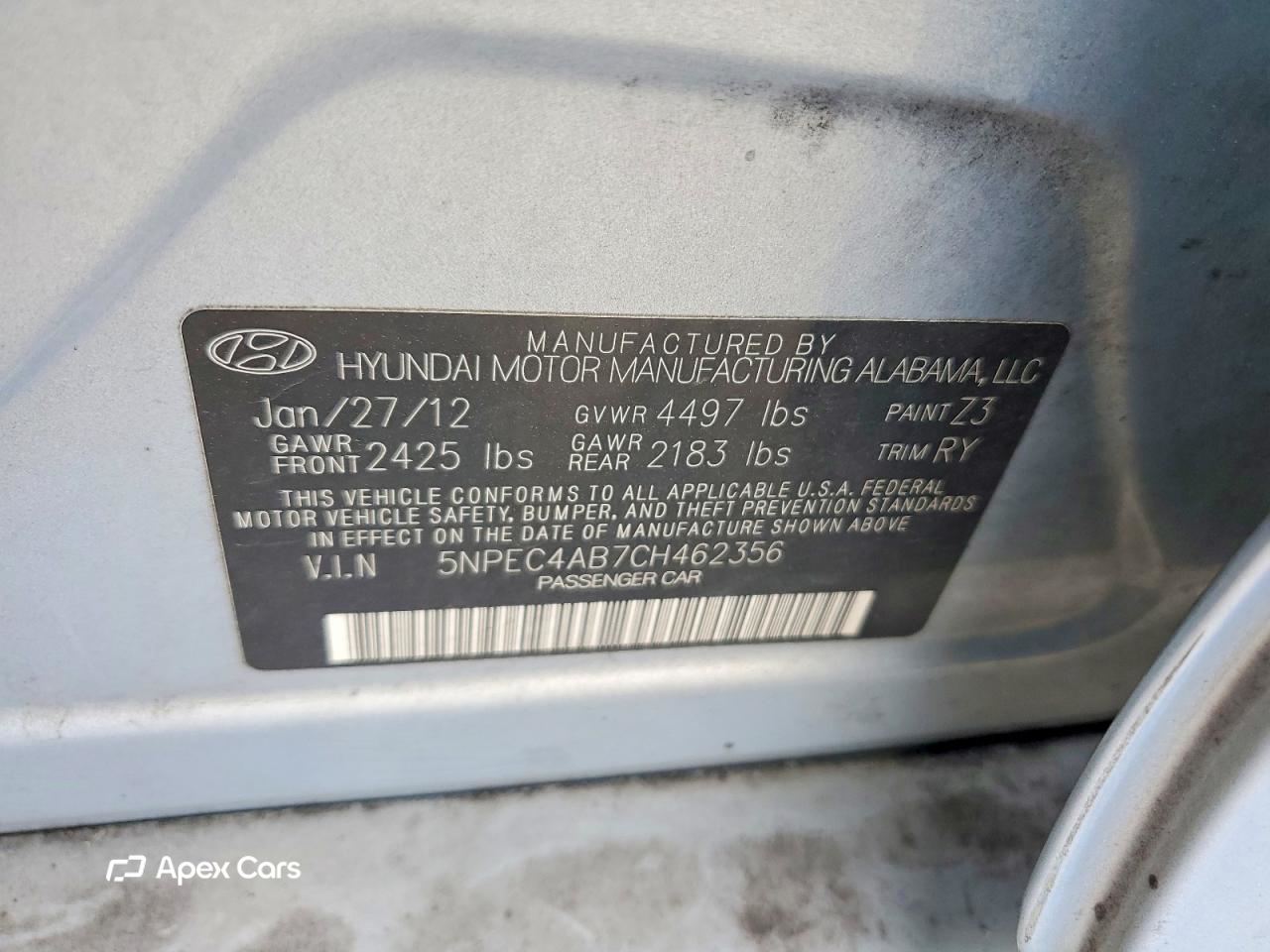 Hyundai Sonata 2012