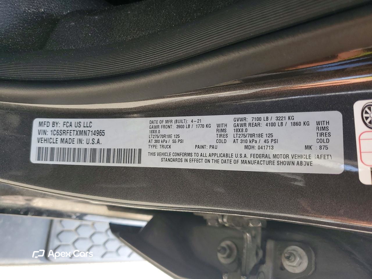RAM 1500 2021