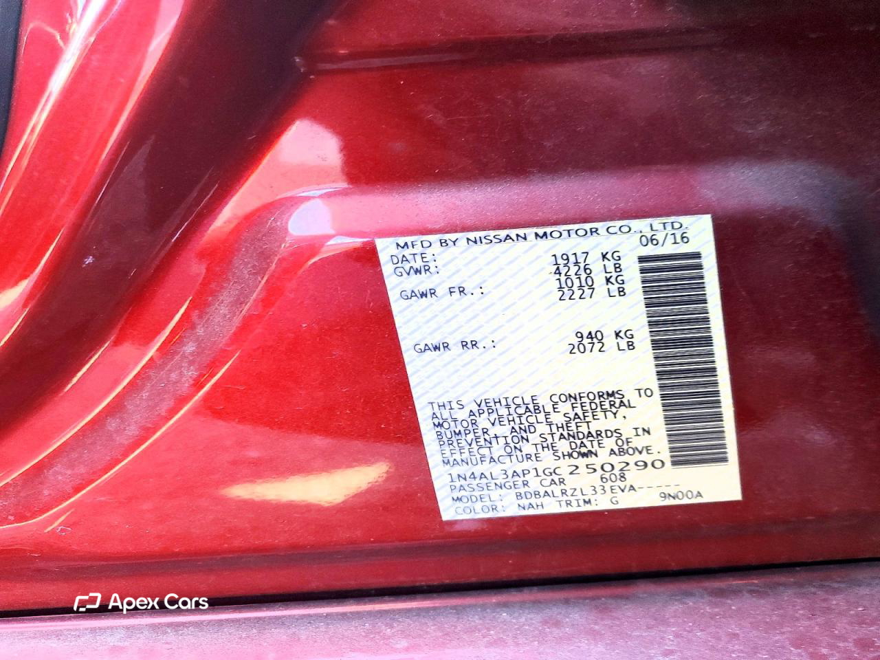 Nissan Altima 2016