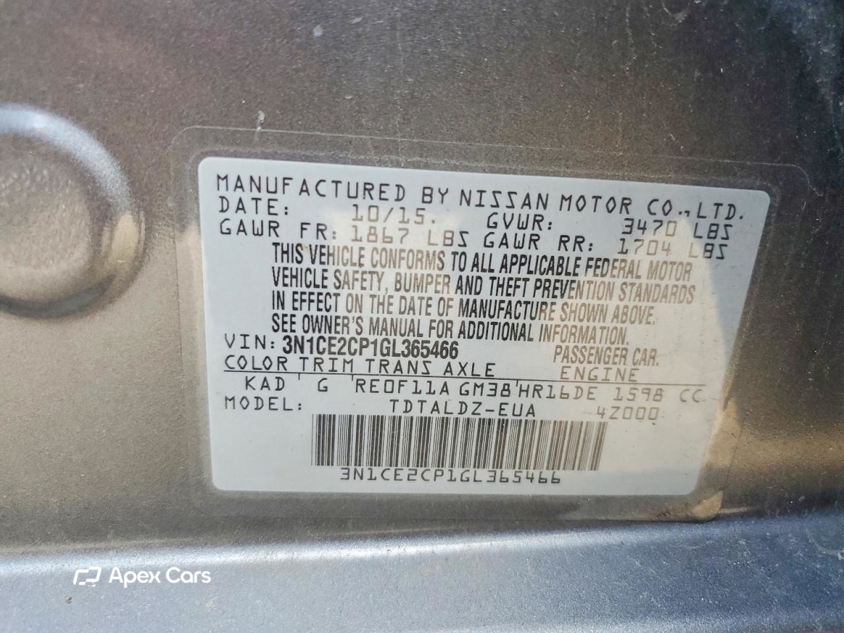 Nissan Versa 2016