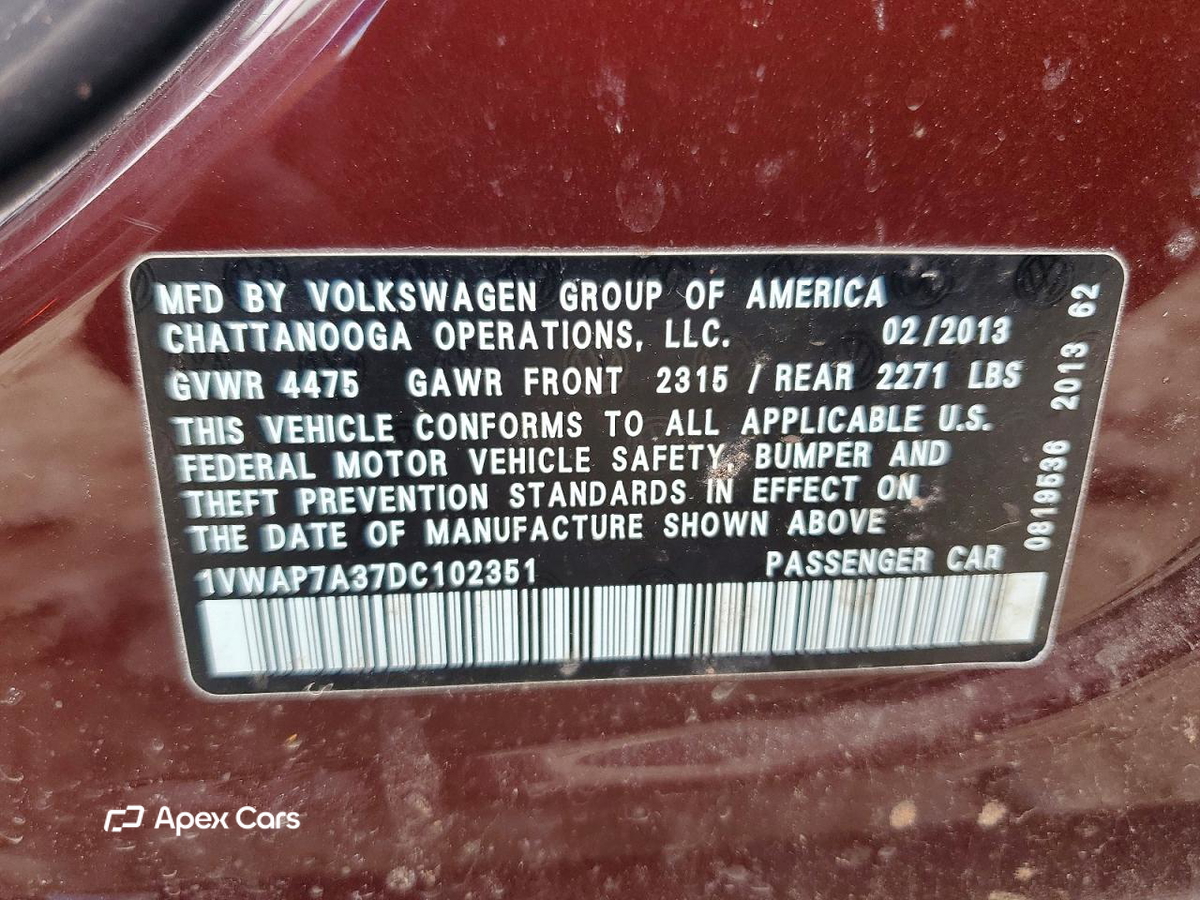 Volkswagen Passat 2013