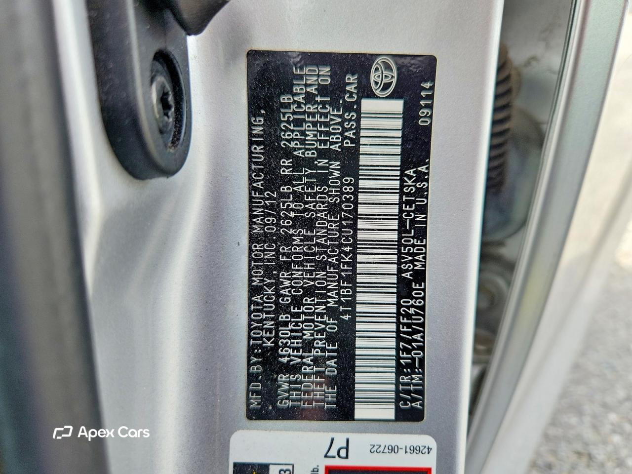Toyota Camry 2012