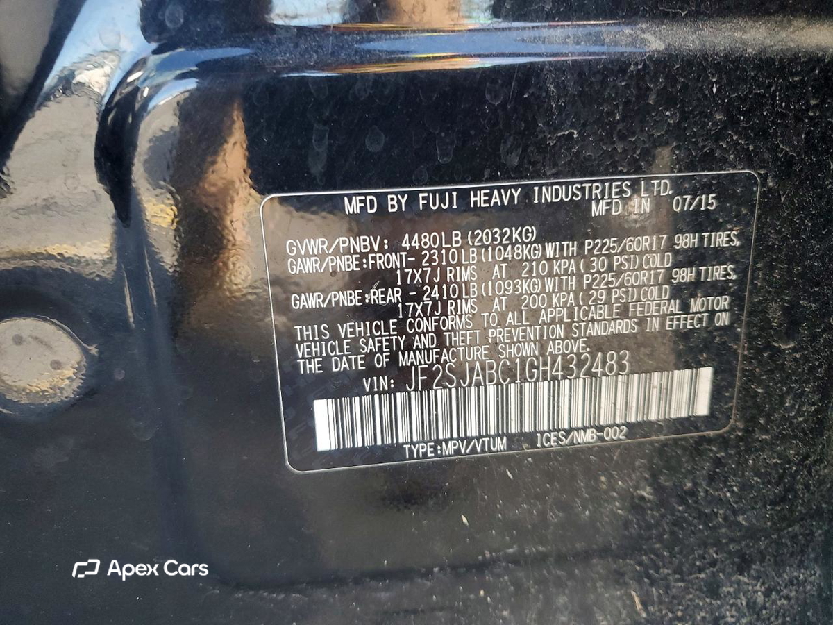 Subaru Forester 2016