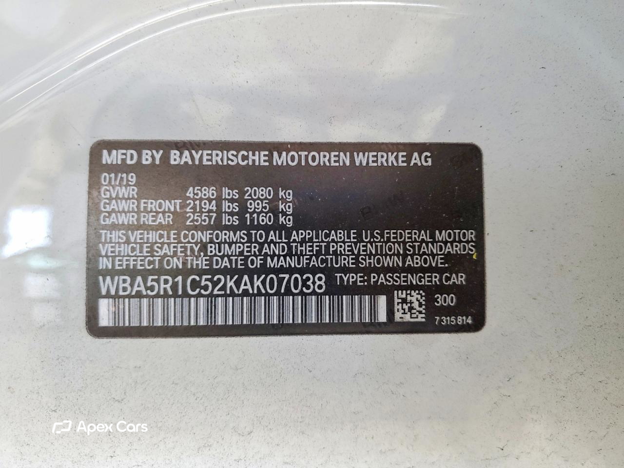 BMW Series 3 2019