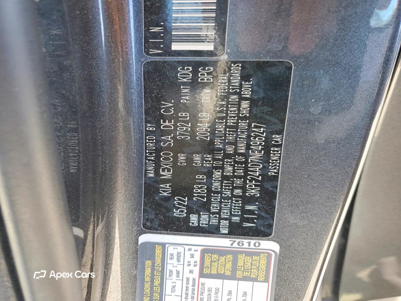 Kia Forte 2022