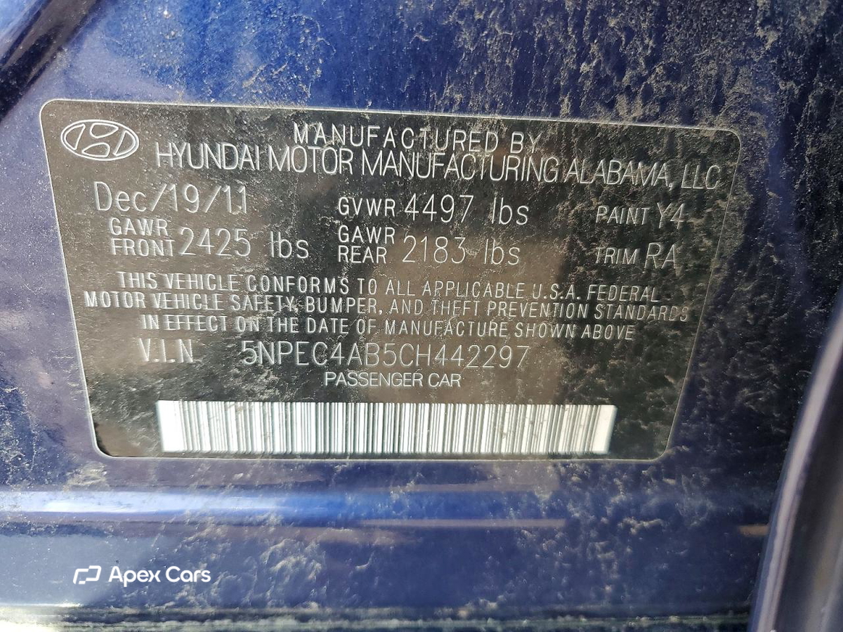 Hyundai Sonata 2012