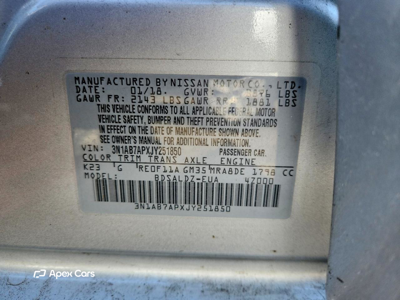 Nissan Sentra 2018