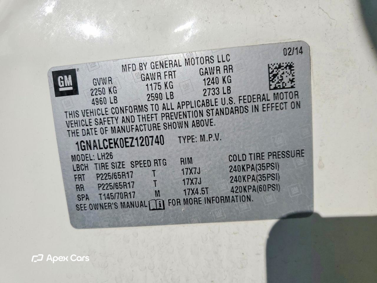 Chevrolet Equinox 2014