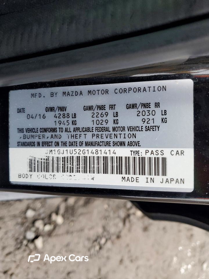 Mazda 6 2016