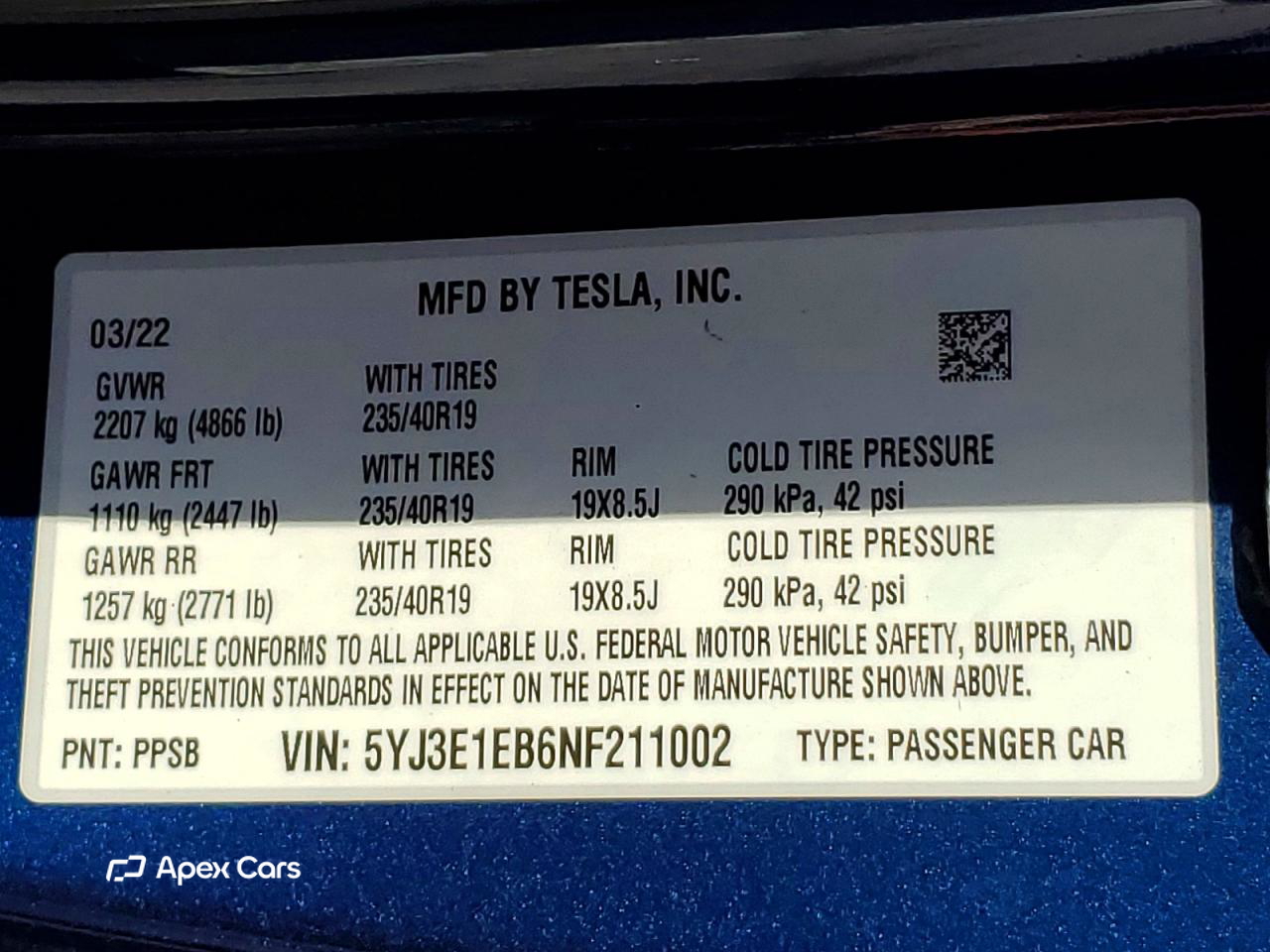 Tesla Model 3 2022