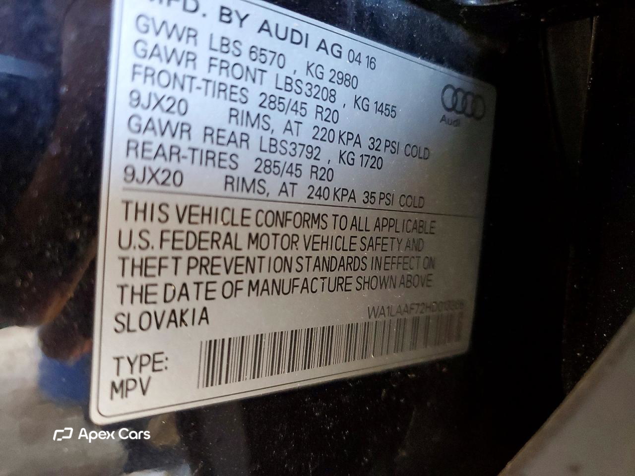 Audi Q7 2017