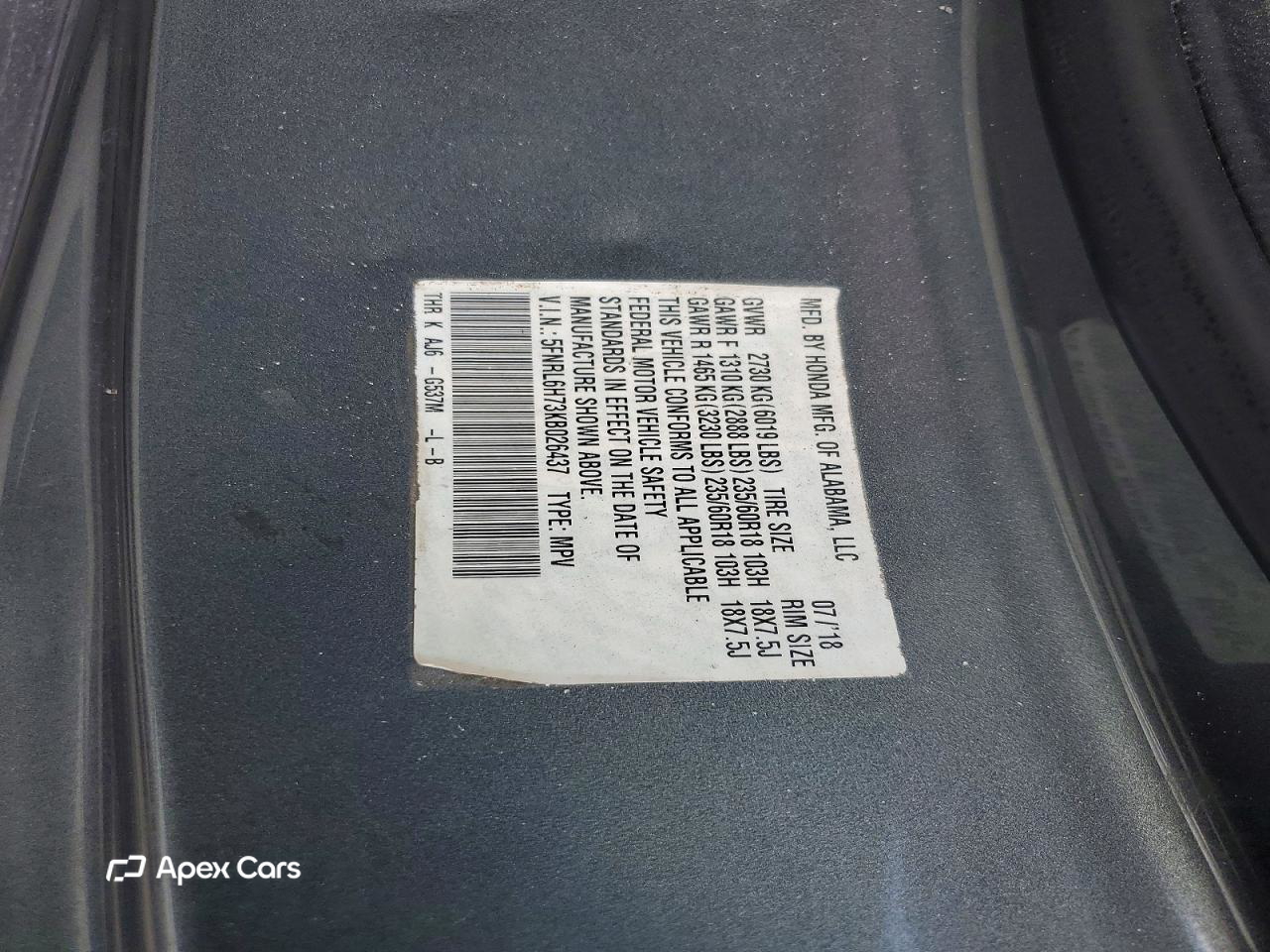 Honda Odyssey 2019
