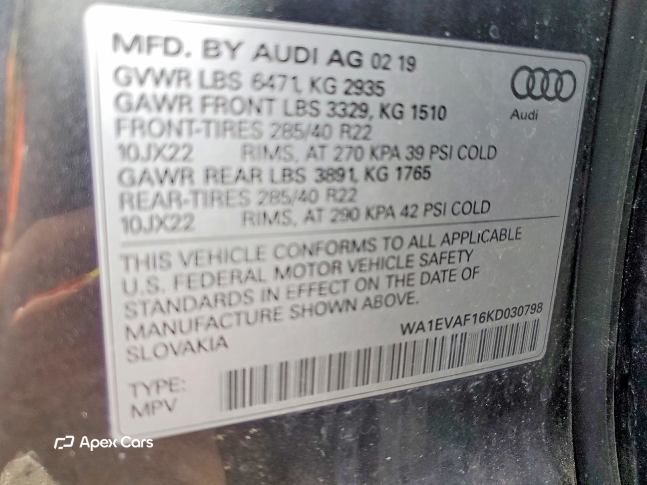 Audi Q8 2019