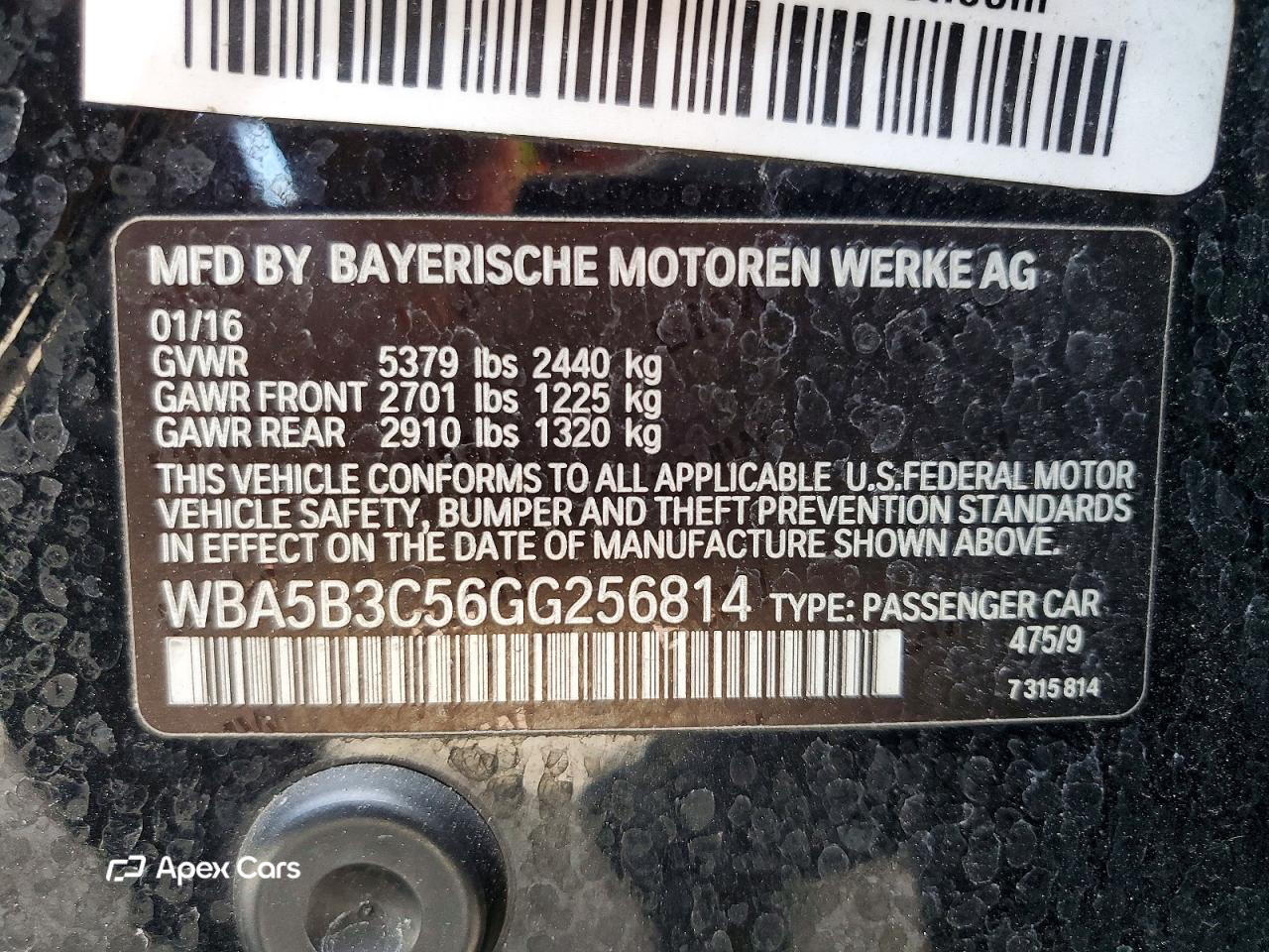 BMW Series 5 2016