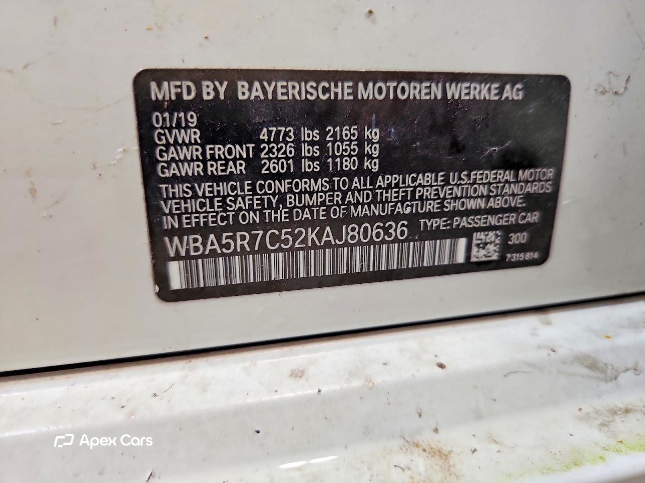 BMW Series 3 2019