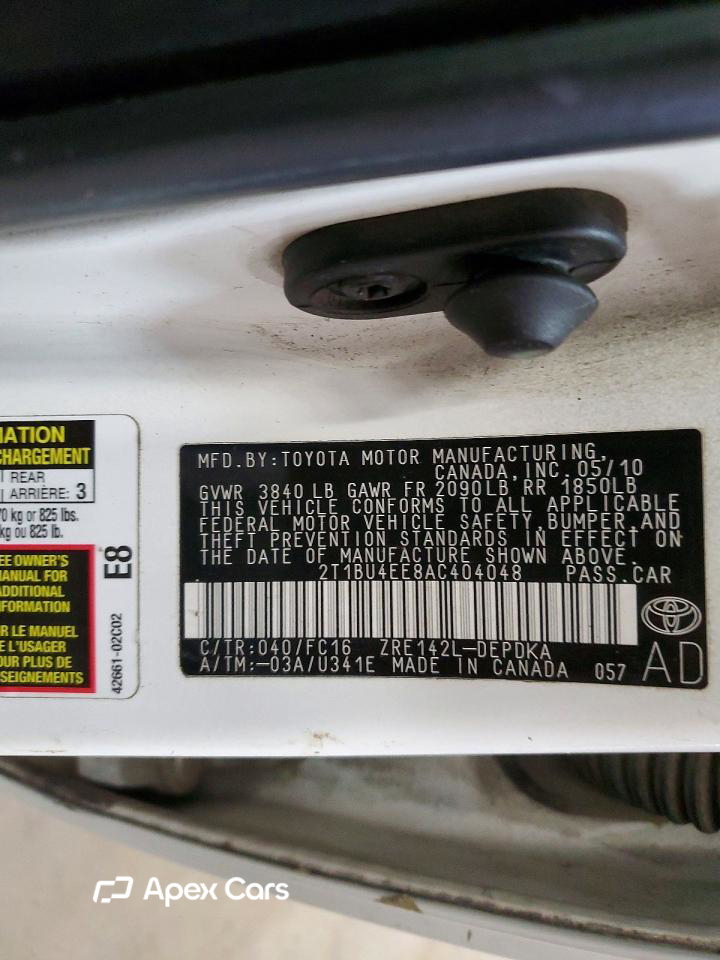 Toyota Corolla 2010