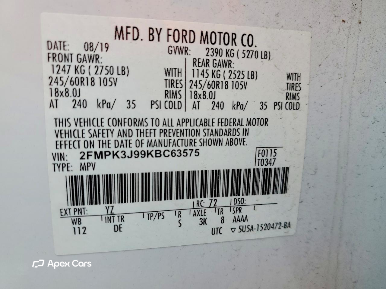 Ford Edge 2019