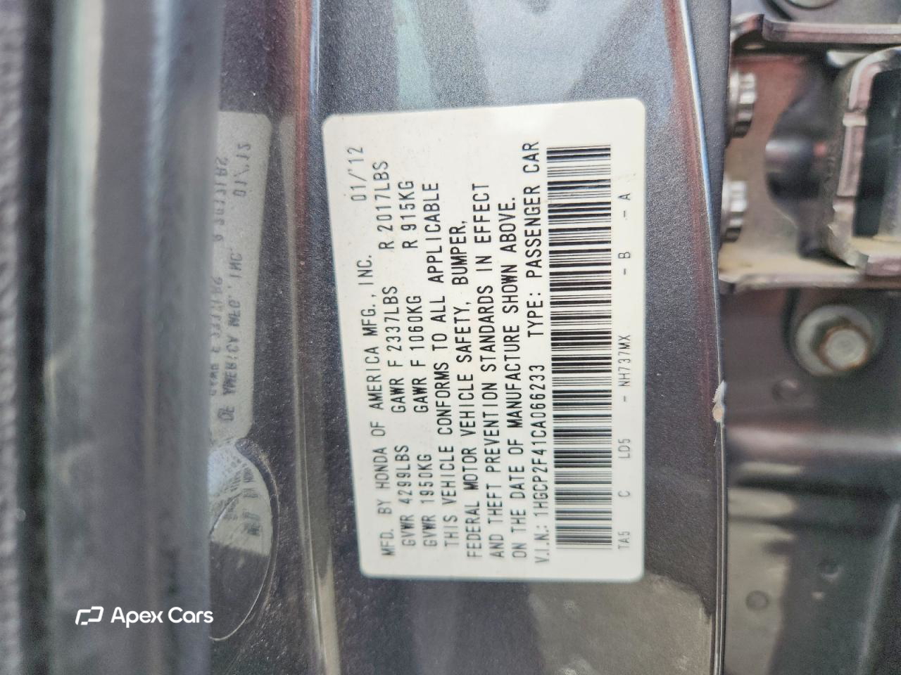 Honda Accord 2012