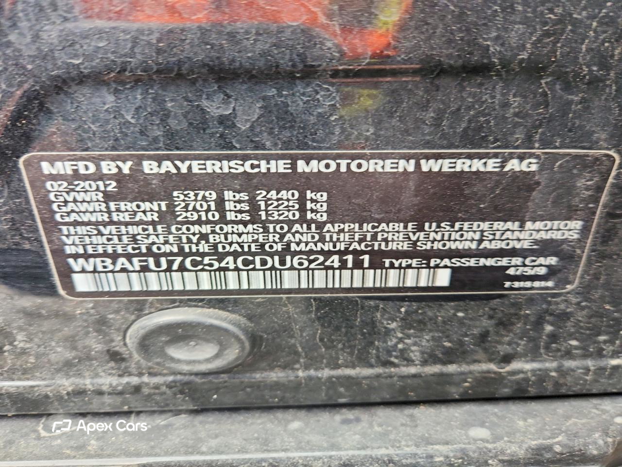 BMW Series 5 2012