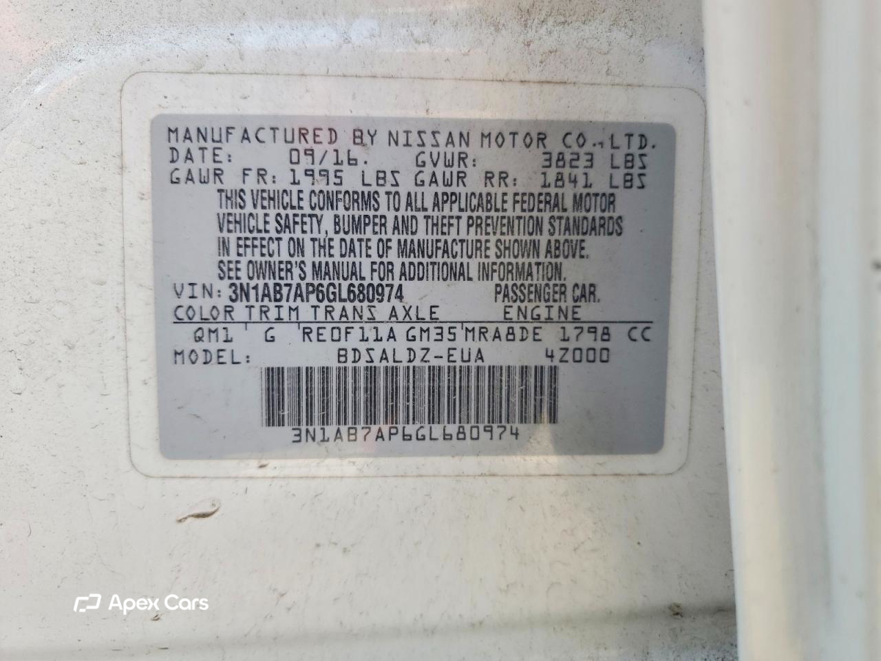 Nissan Sentra 2016
