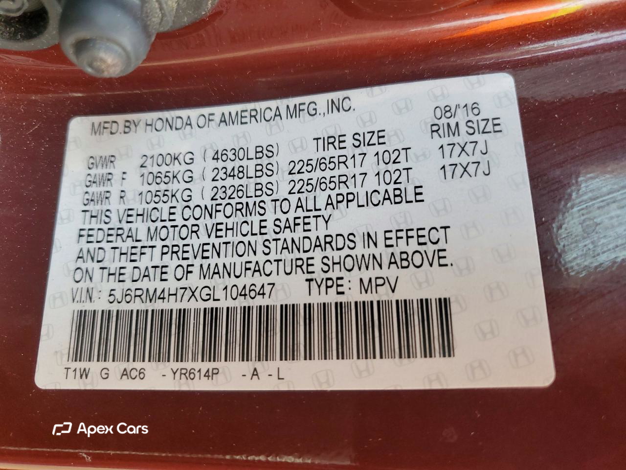 Honda CR-V 2016