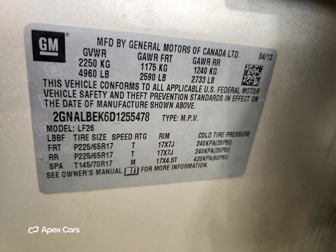 Chevrolet Equinox 2013