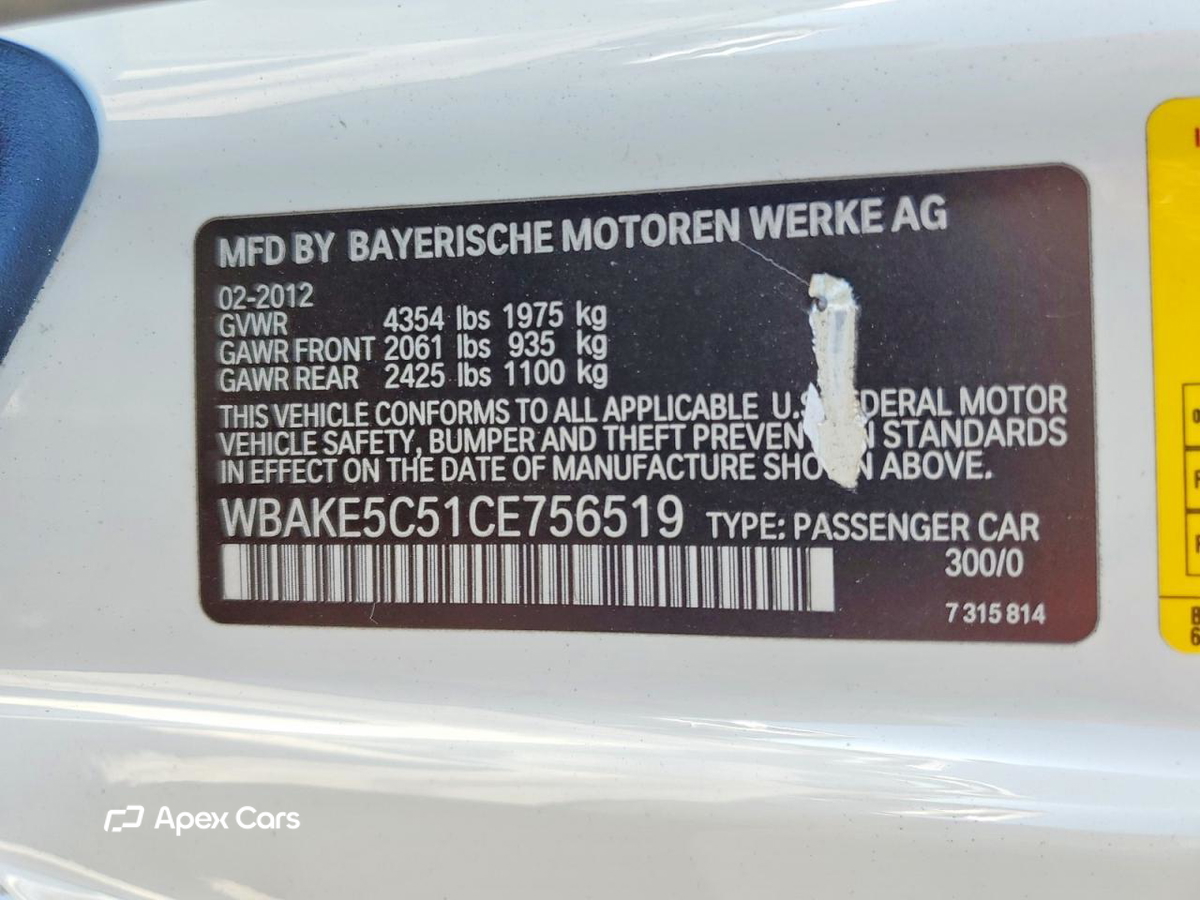 BMW Series 3 2012
