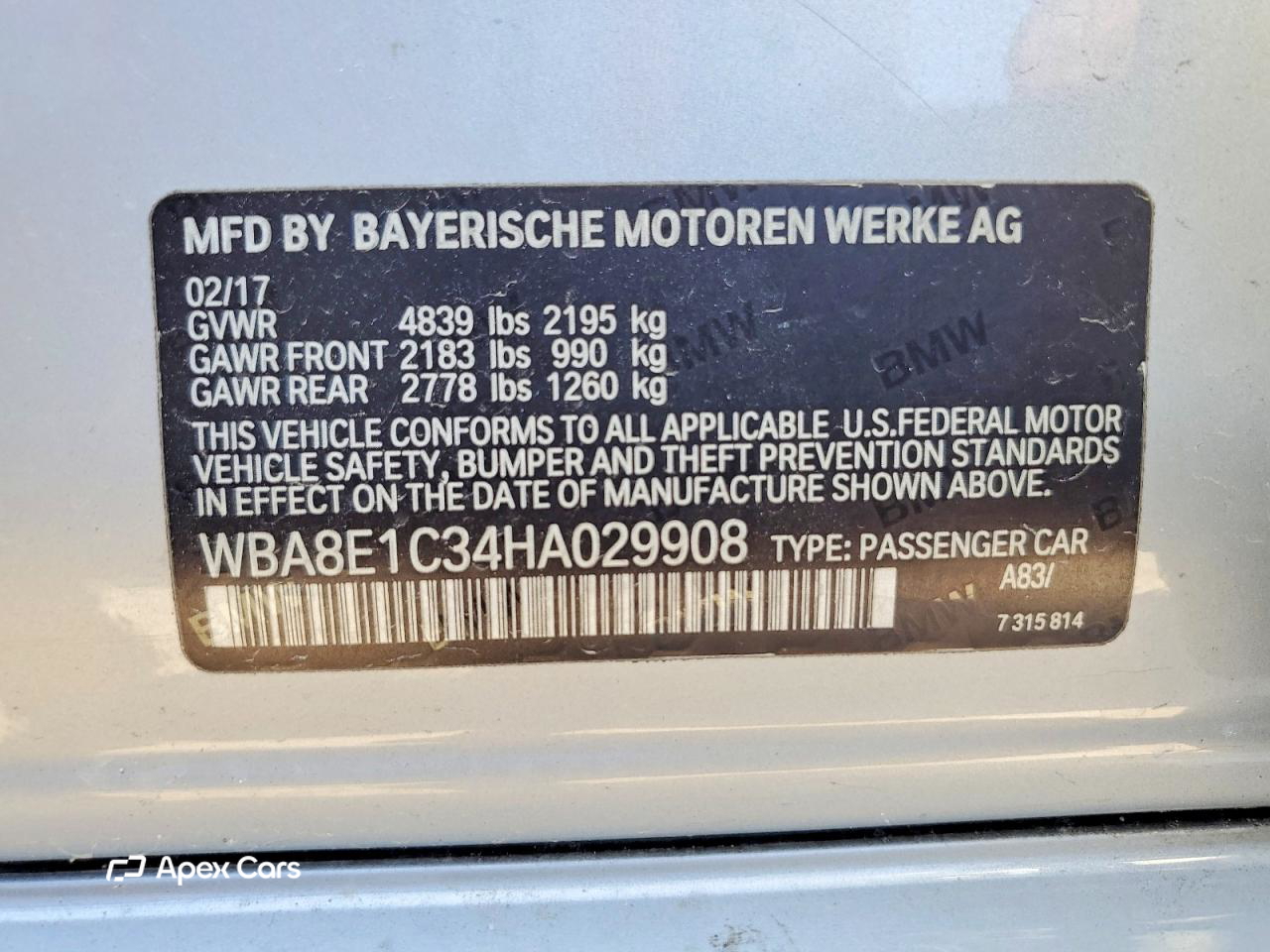BMW Series 3 2017