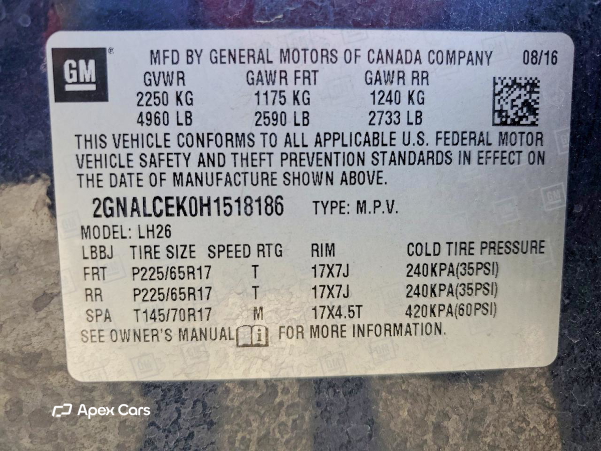 Chevrolet Equinox 2017