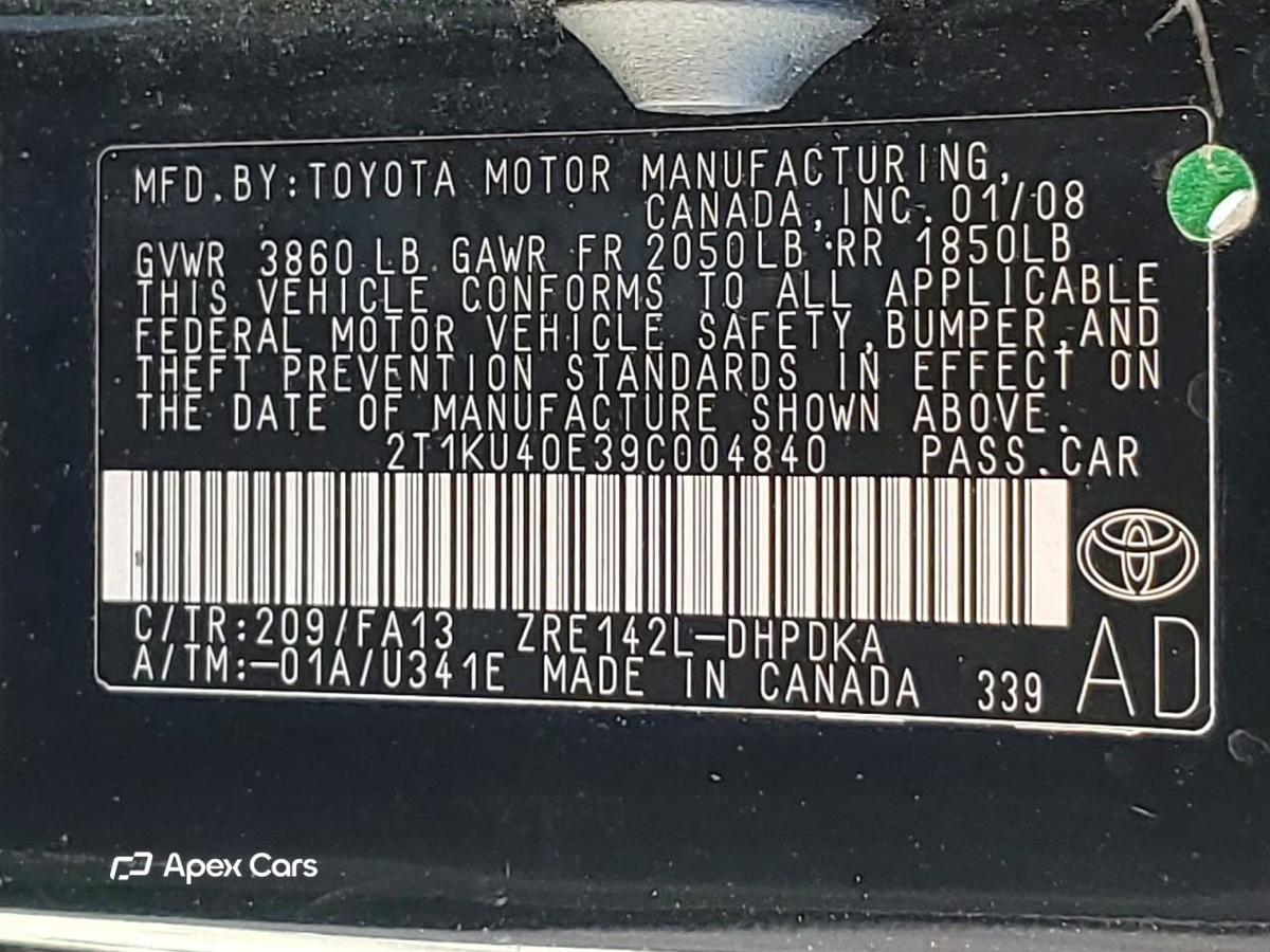Toyota Matrix 2009