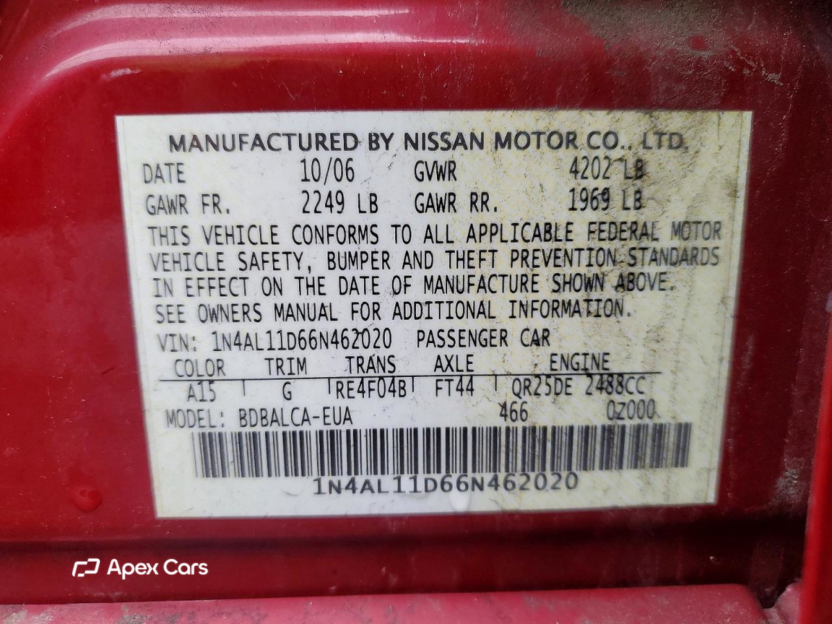Nissan Altima 2006