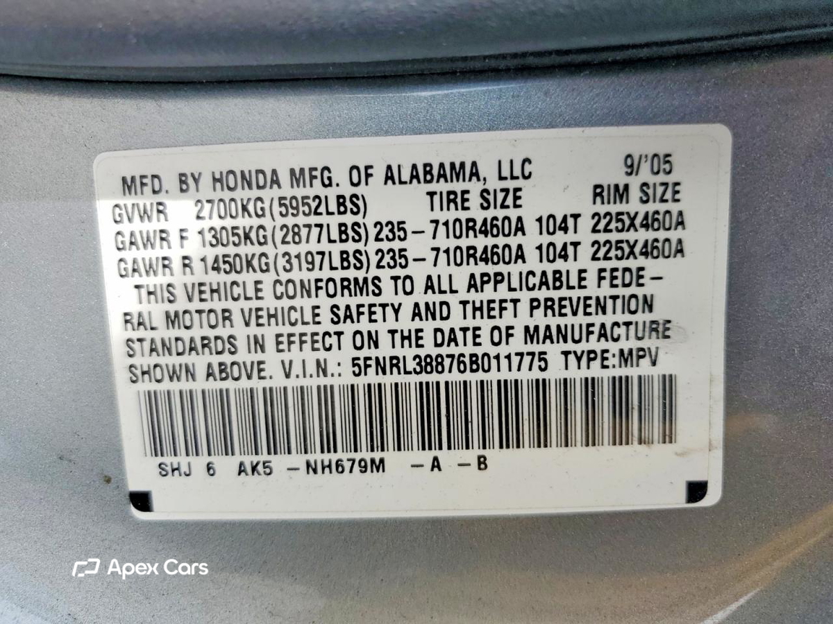 Honda Odyssey 2006