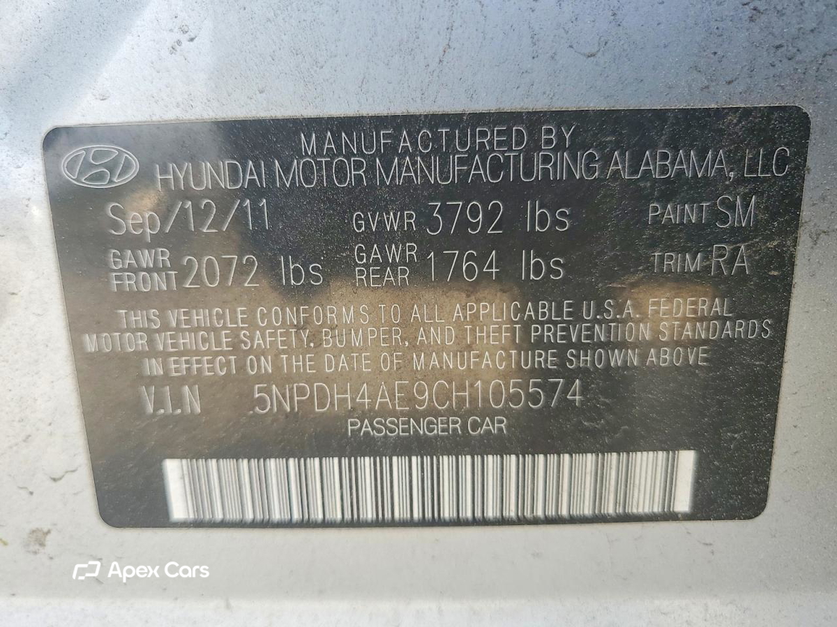 Hyundai Elantra 2012