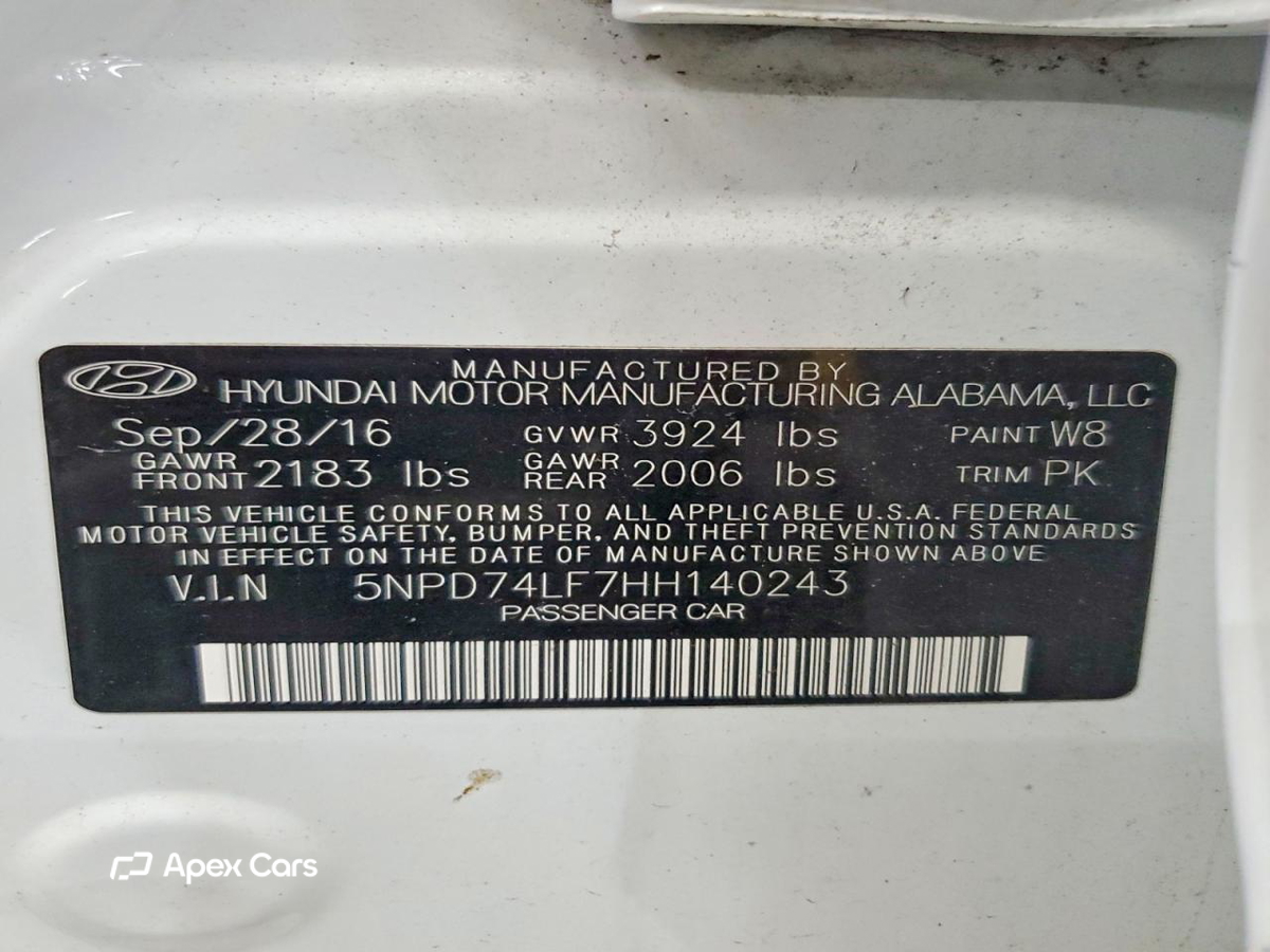 Hyundai Elantra 2017