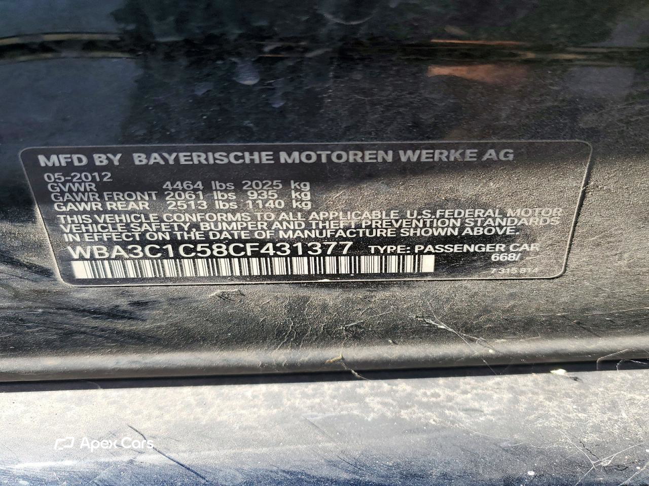 BMW Series 3 2012
