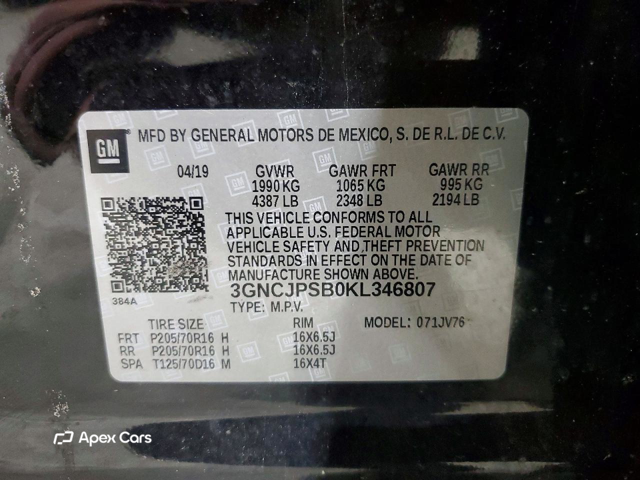 Chevrolet Trax 2019