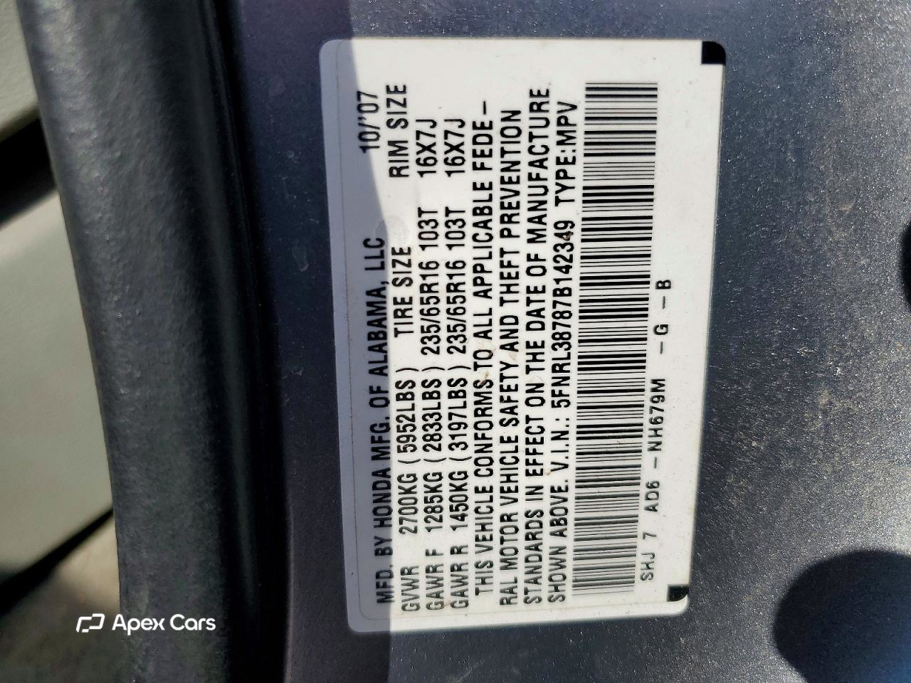 Honda Odyssey 2007