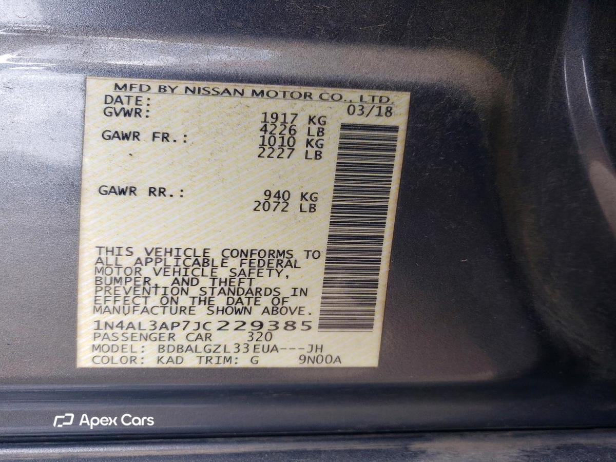 Nissan Altima 2018